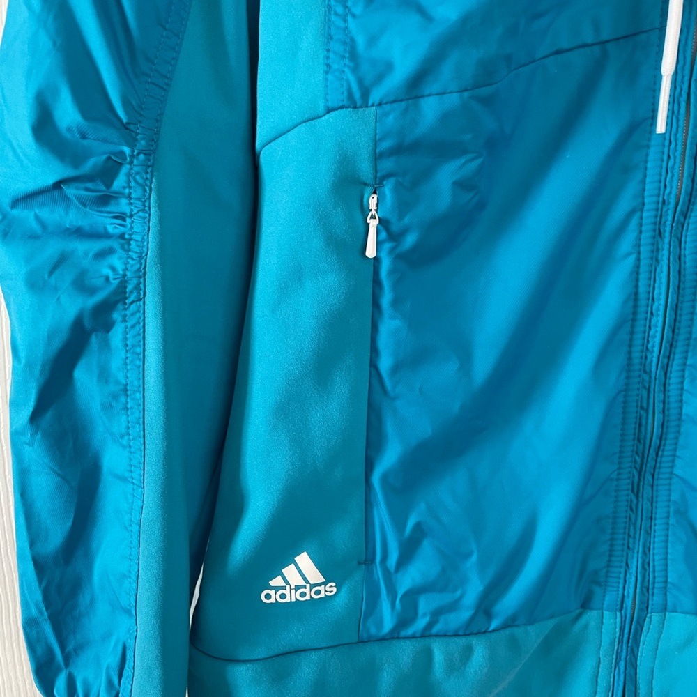 S: Adidas Performance Full Zip Lightweight Windbr… - image 4